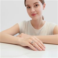 Anillo Gaurosa Mujer in Oro Diamante 0.160 Ct 10479995 - 10479995